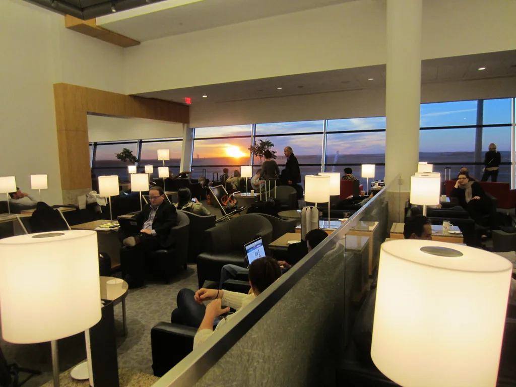 Inside the American Airlines lounge (DFW)